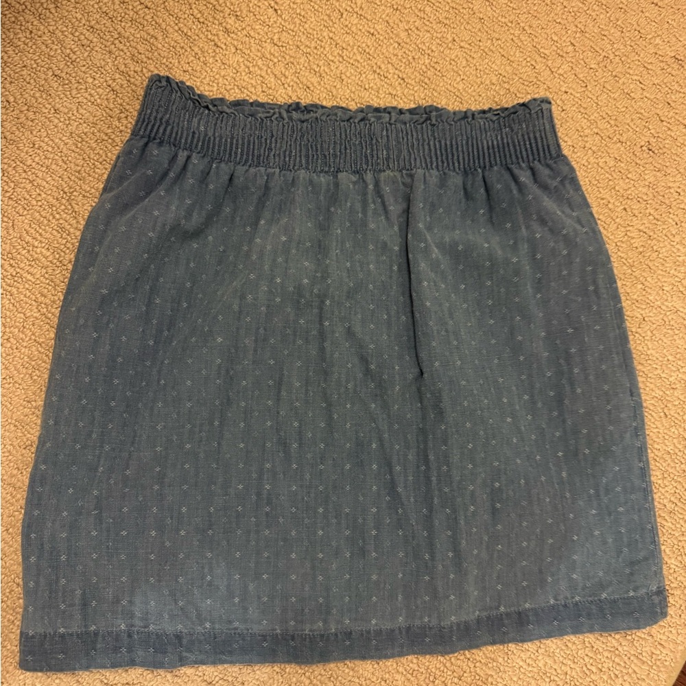 J. Crew Denim Blue Mini Skirt